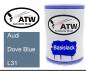 Preview: Audi, Dove Blue, L31: 500ml Lackdose, von ATW Autoteile West.